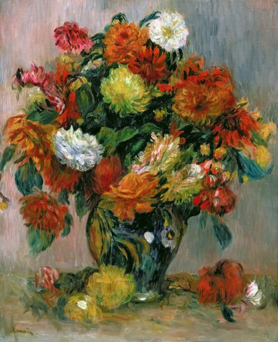 Vase de fleurs, vers 1884 - Pierre Auguste Renoir